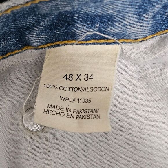 Arizona Jean Co - Jeans Relaxed Fit Straight Leg- Size 48X34 - Blue - 100%Cotton - Picture 7 of 7